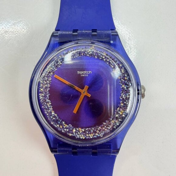 Swatch Accessories - Swatch Swiss – Blue Crystal Ring Model (Swiss Made)